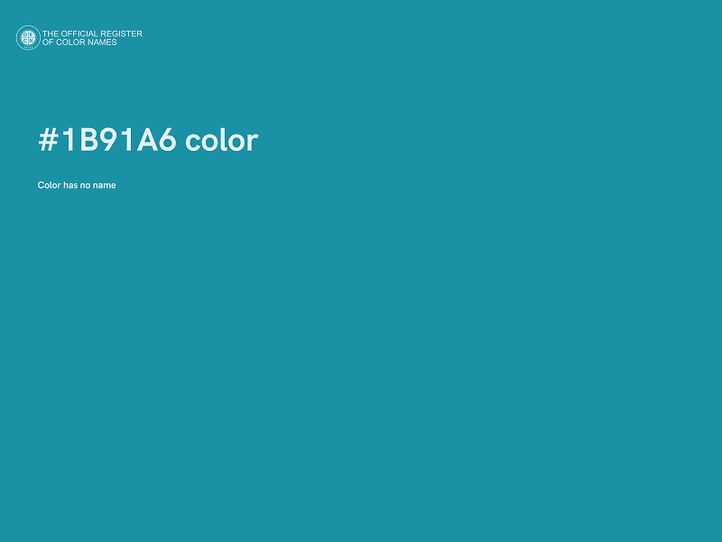 #1B91A6 color image