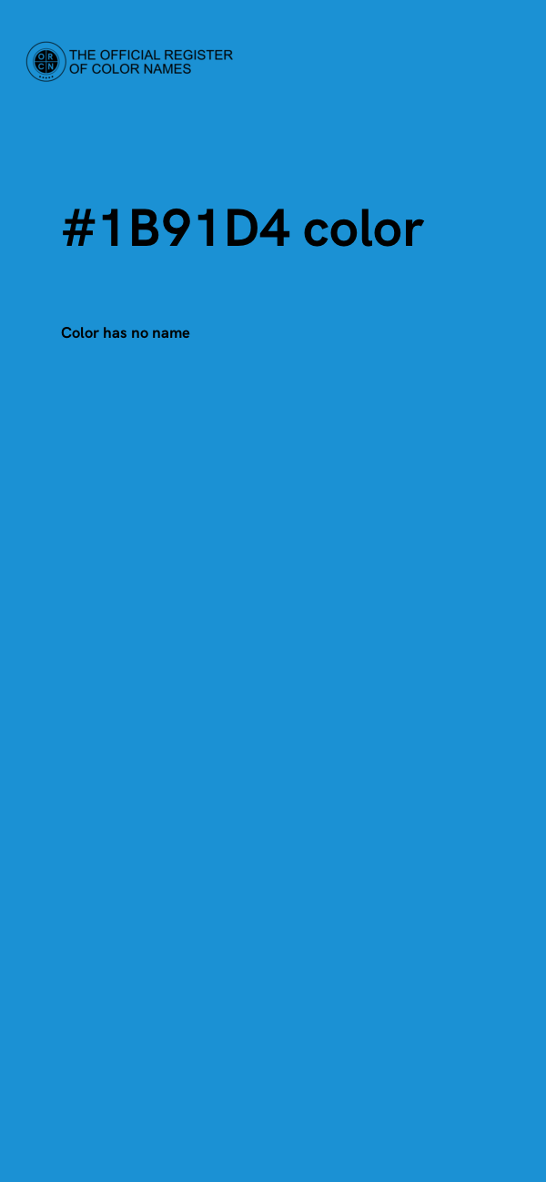 #1B91D4 color image