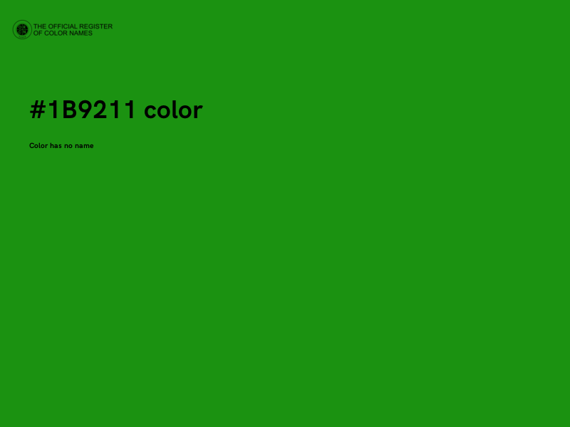#1B9211 color image