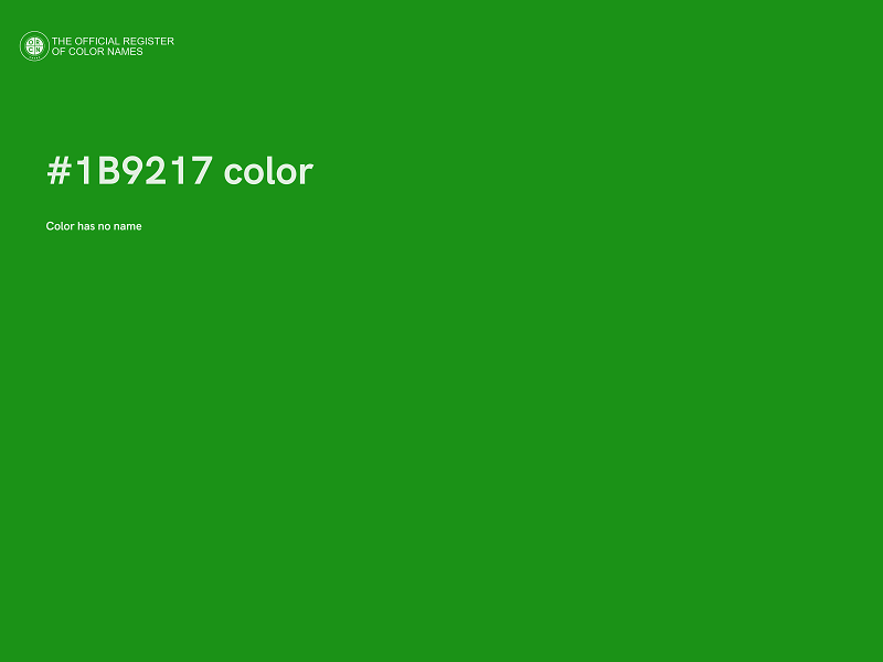 #1B9217 color image