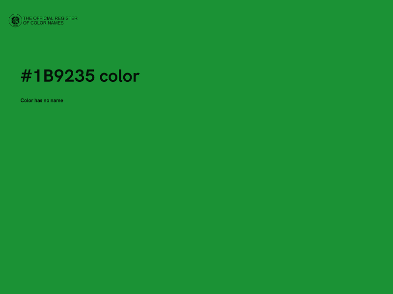 #1B9235 color image