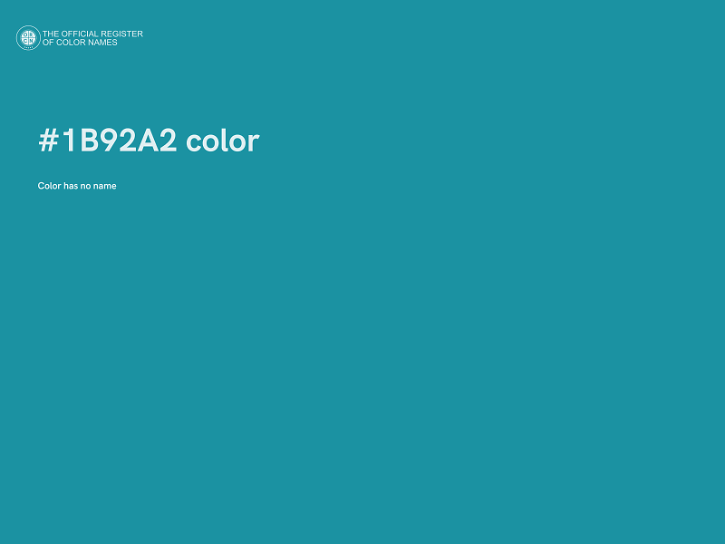 #1B92A2 color image