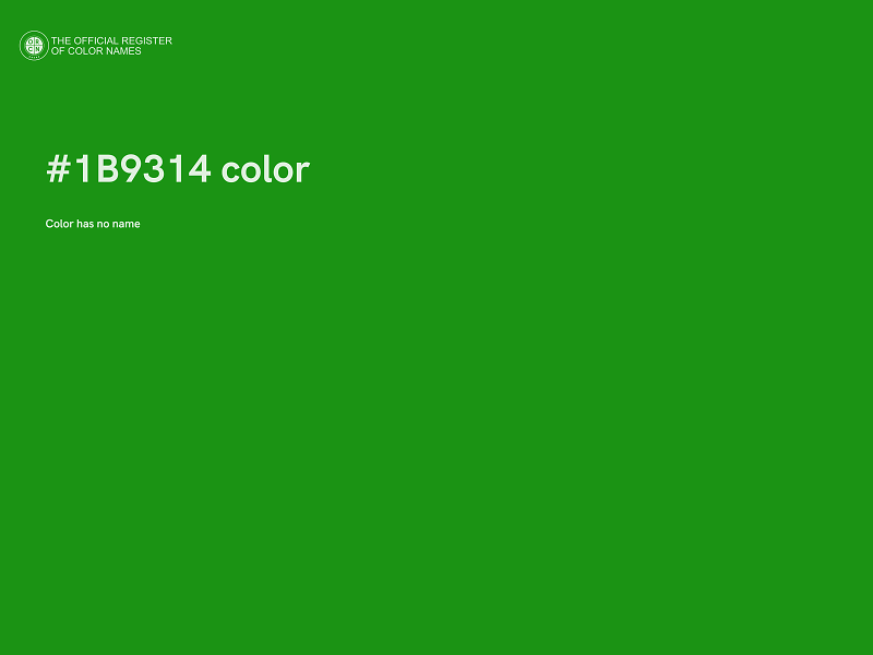 #1B9314 color image
