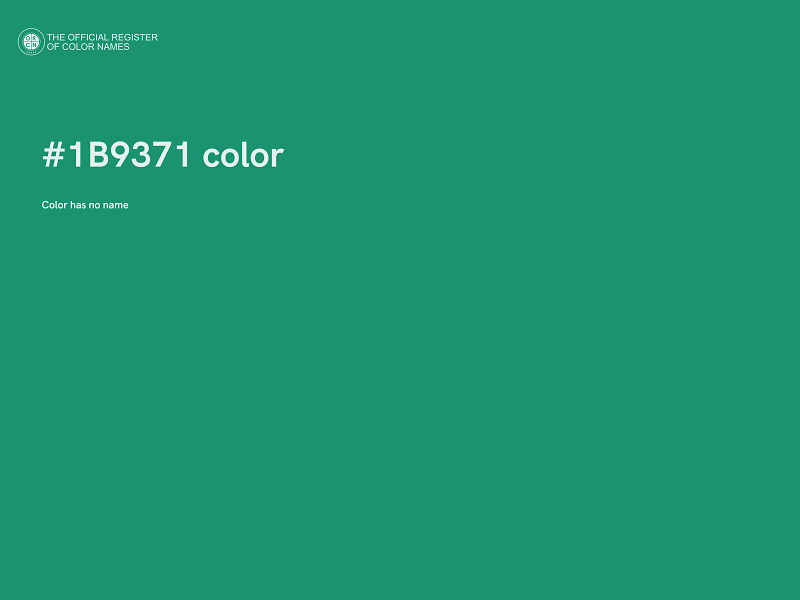 #1B9371 color image