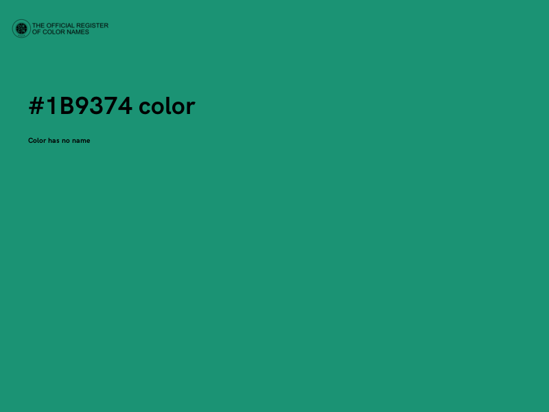 #1B9374 color image