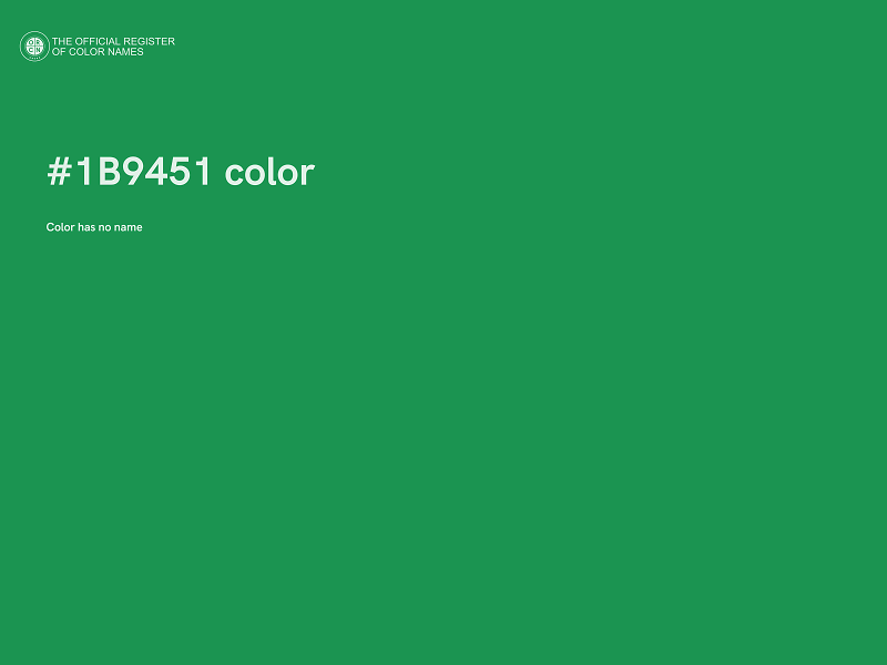 #1B9451 color image