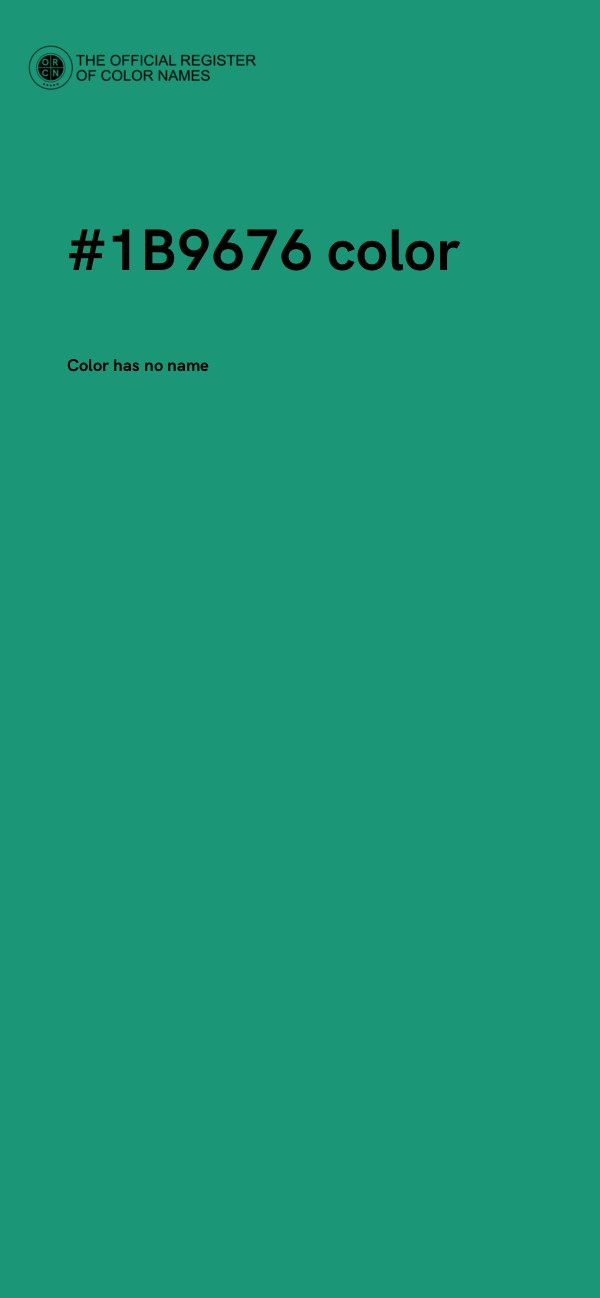 #1B9676 color image