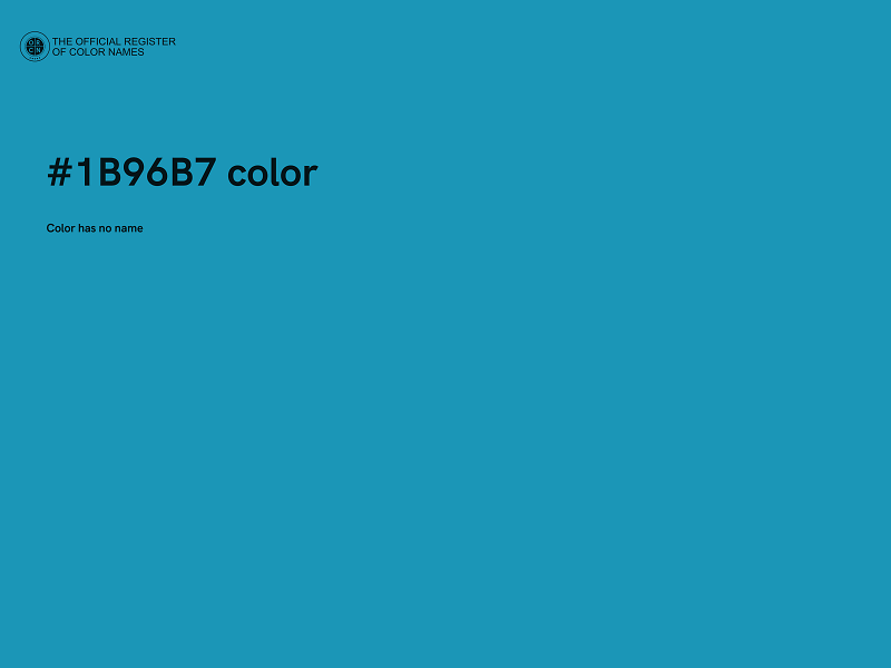#1B96B7 color image