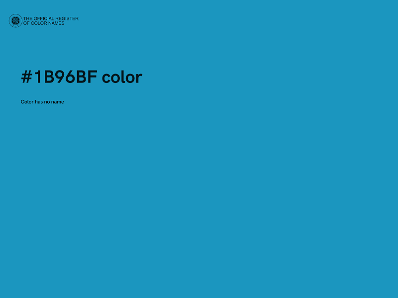 #1B96BF color image