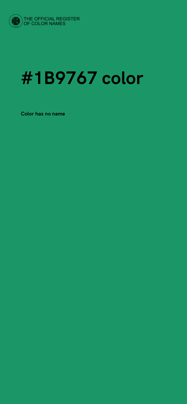 #1B9767 color image
