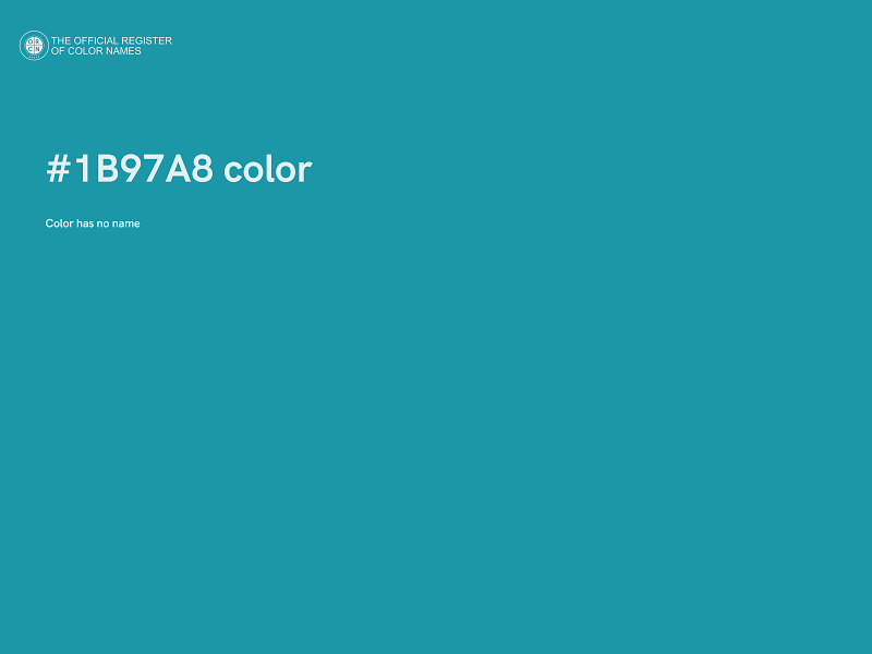 #1B97A8 color image