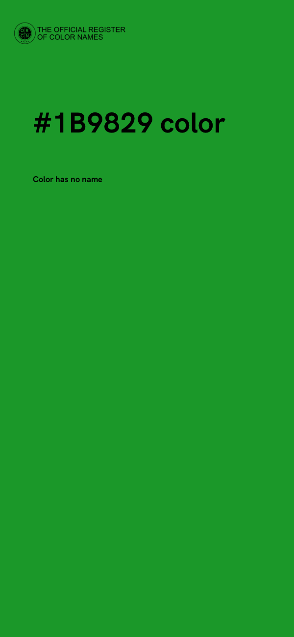 #1B9829 color image