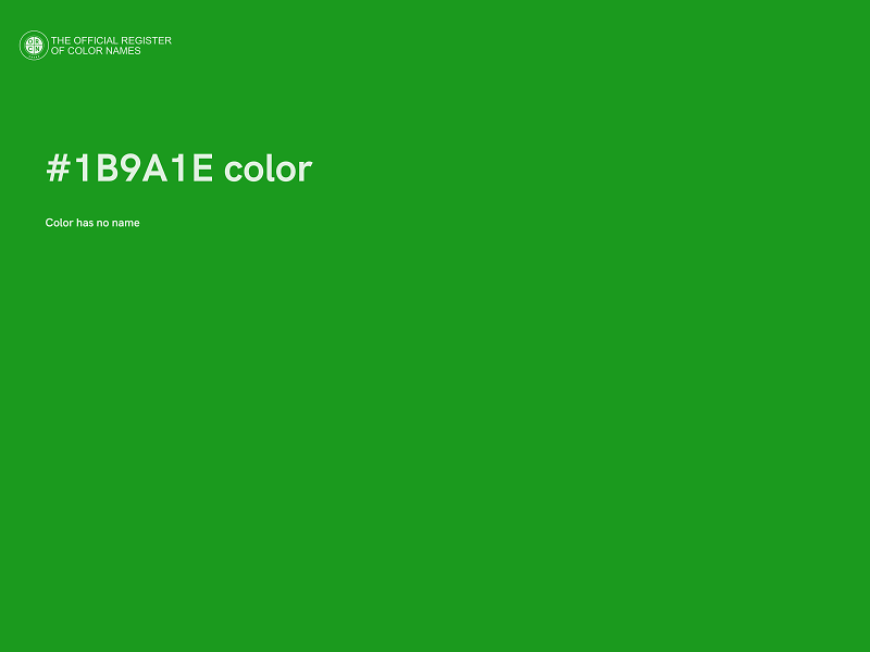 #1B9A1E color image
