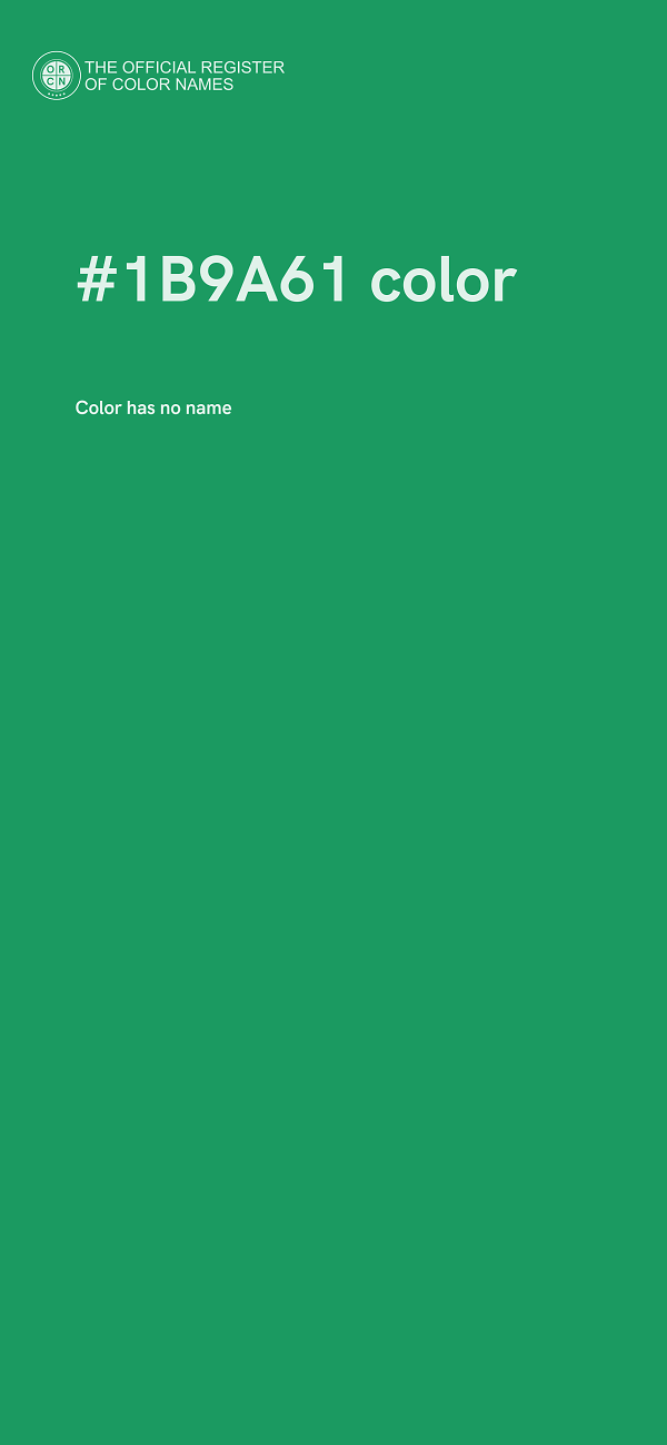 #1B9A61 color image