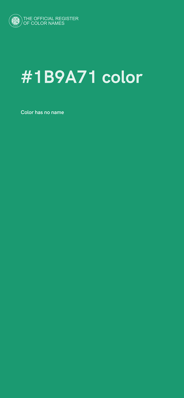#1B9A71 color image