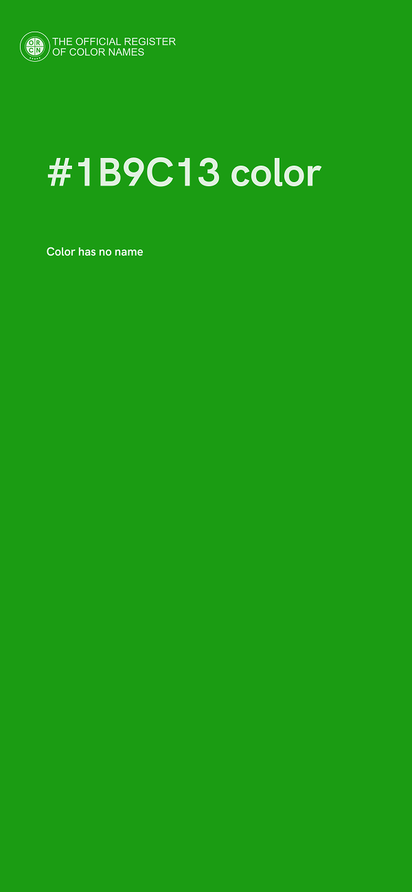 #1B9C13 color image