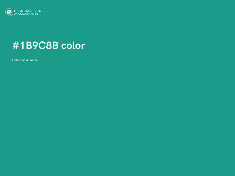 #1B9C8B color image