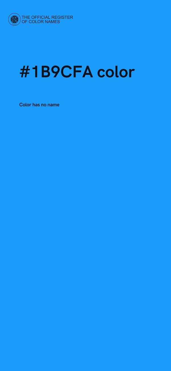 #1B9CFA color image