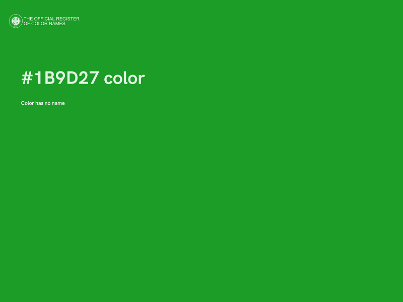 #1B9D27 color image