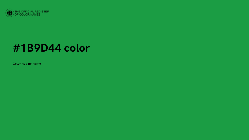 #1B9D44 color image