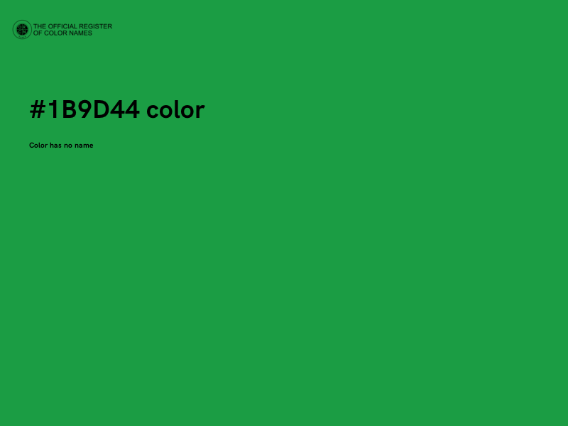 #1B9D44 color image