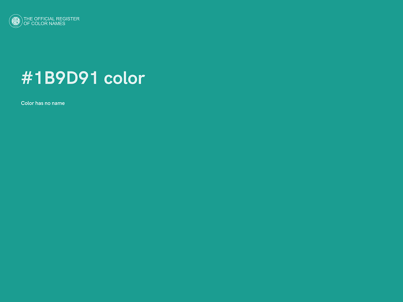 #1B9D91 color image