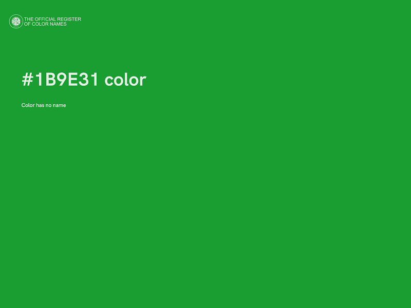 #1B9E31 color image