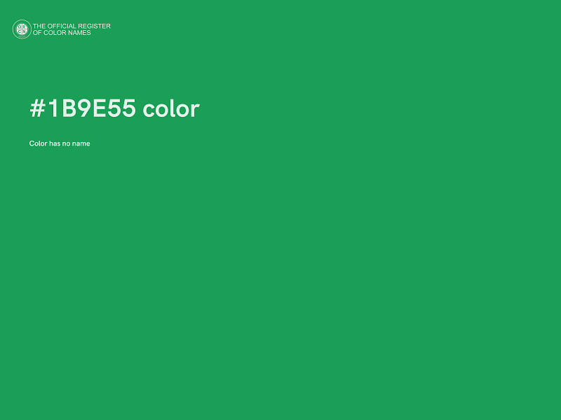 #1B9E55 color image