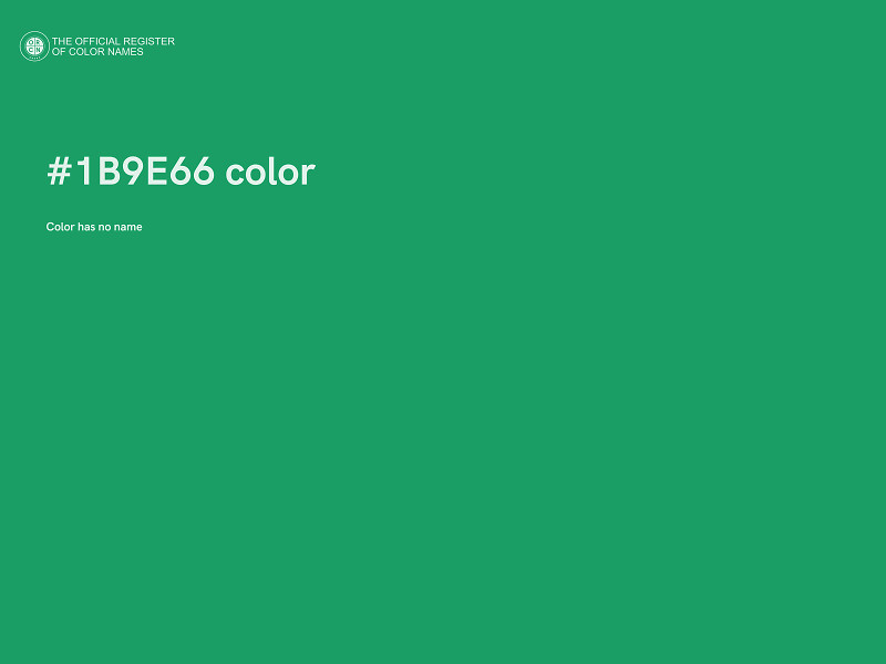 #1B9E66 color image