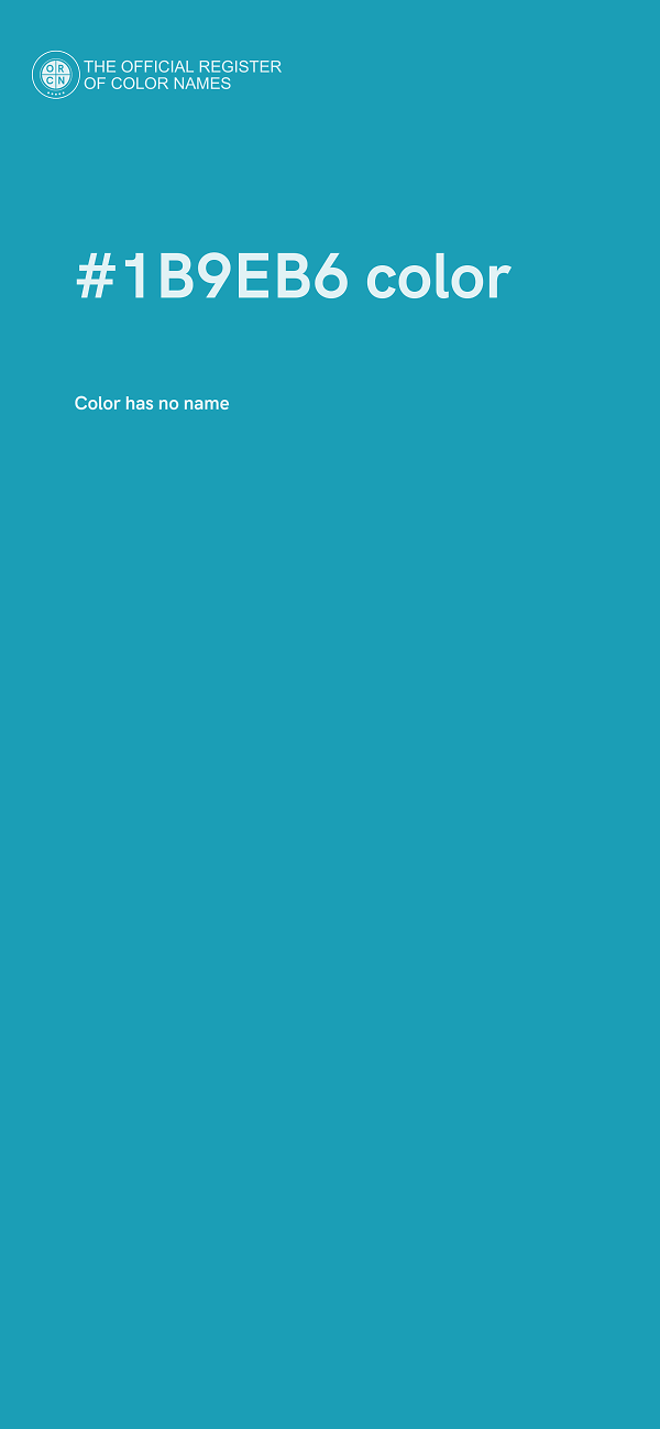 #1B9EB6 color image