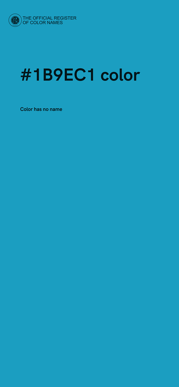 #1B9EC1 color image
