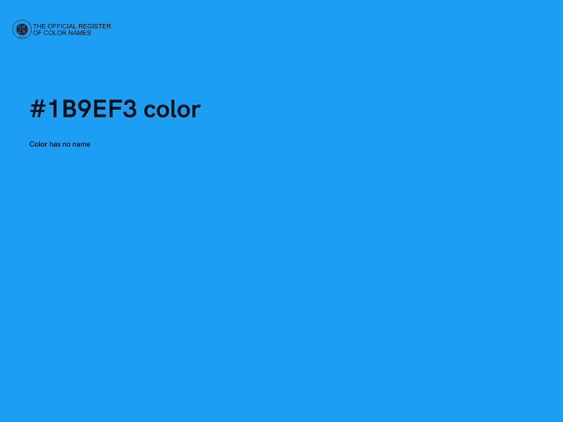 #1B9EF3 color image