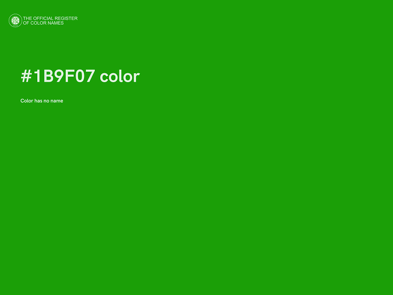 #1B9F07 color image