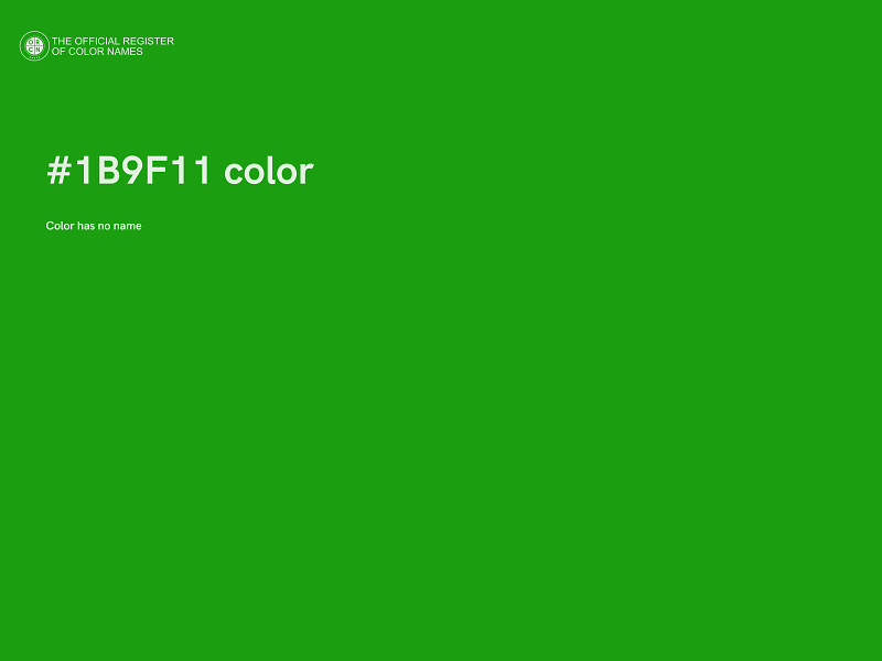 #1B9F11 color image