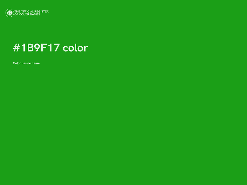 #1B9F17 color image