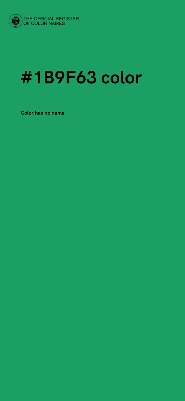 #1B9F63 color image