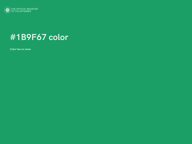 #1B9F67 color image