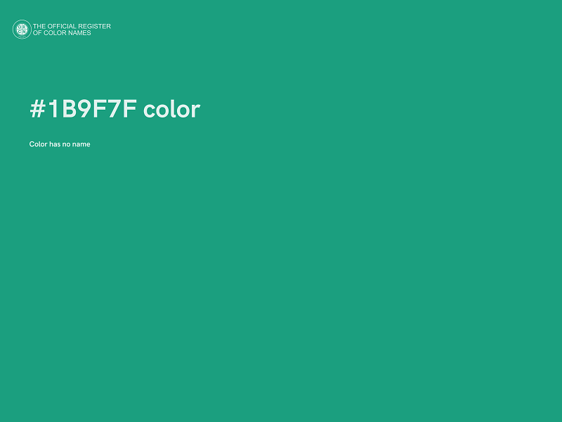 #1B9F7F color image