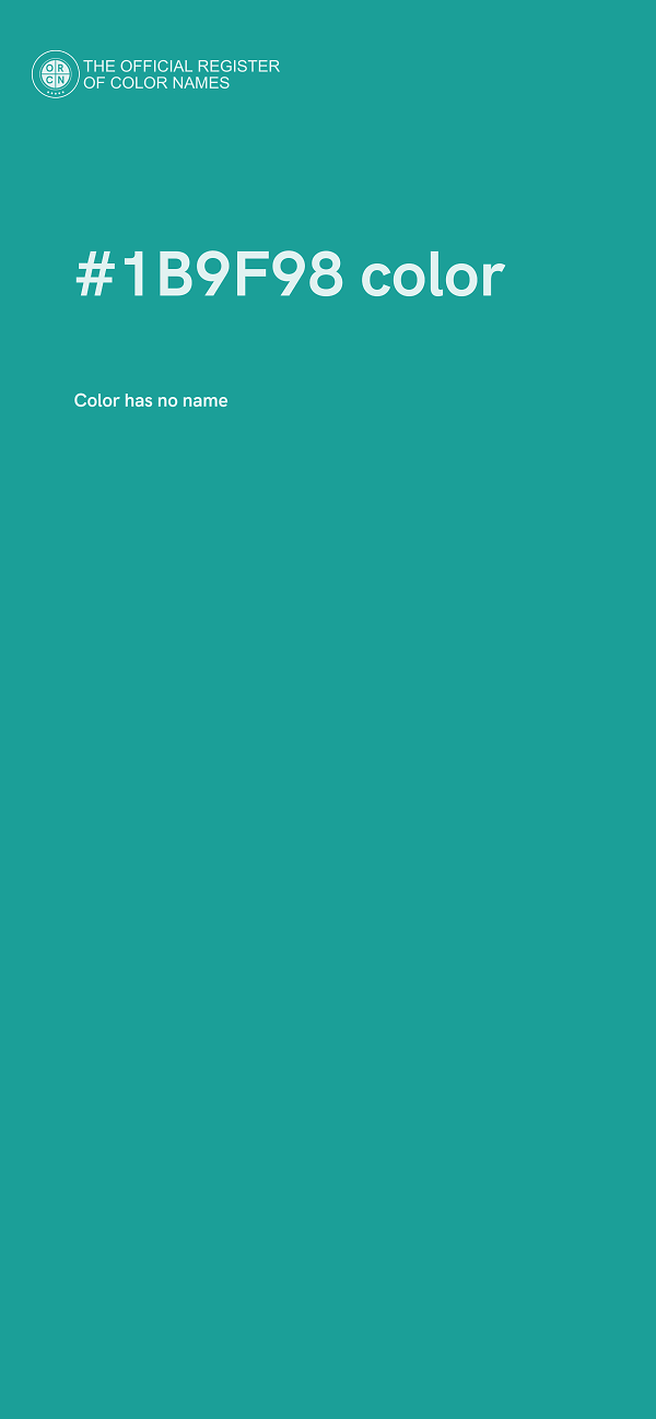 #1B9F98 color image