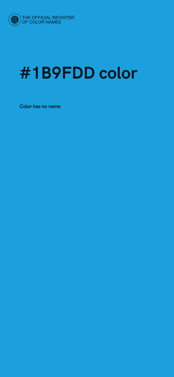 #1B9FDD color image