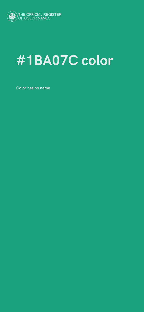 #1BA07C color image