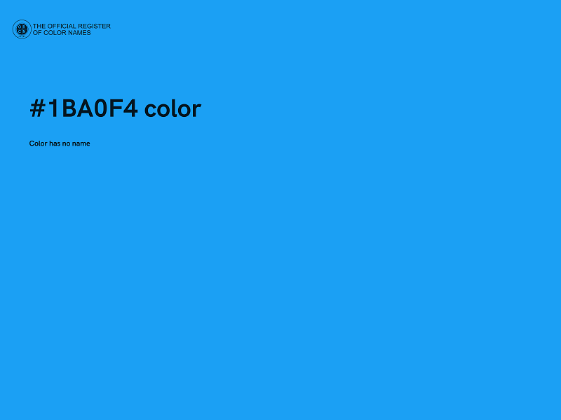 #1BA0F4 color image