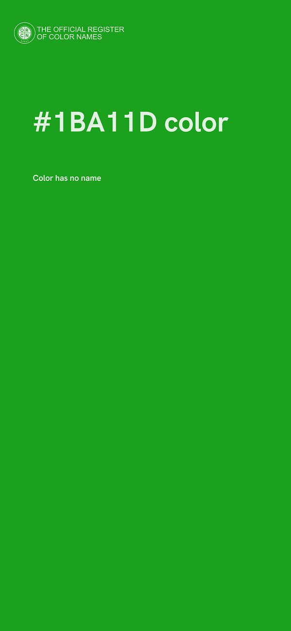 #1BA11D color image