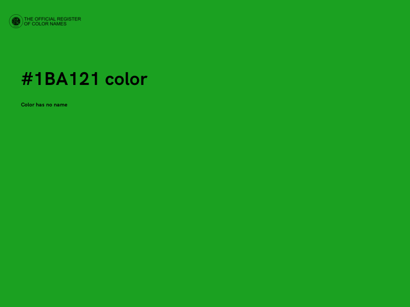 #1BA121 color image