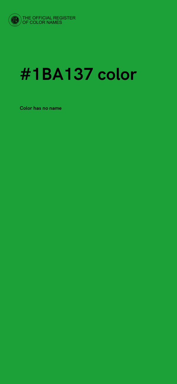 #1BA137 color image