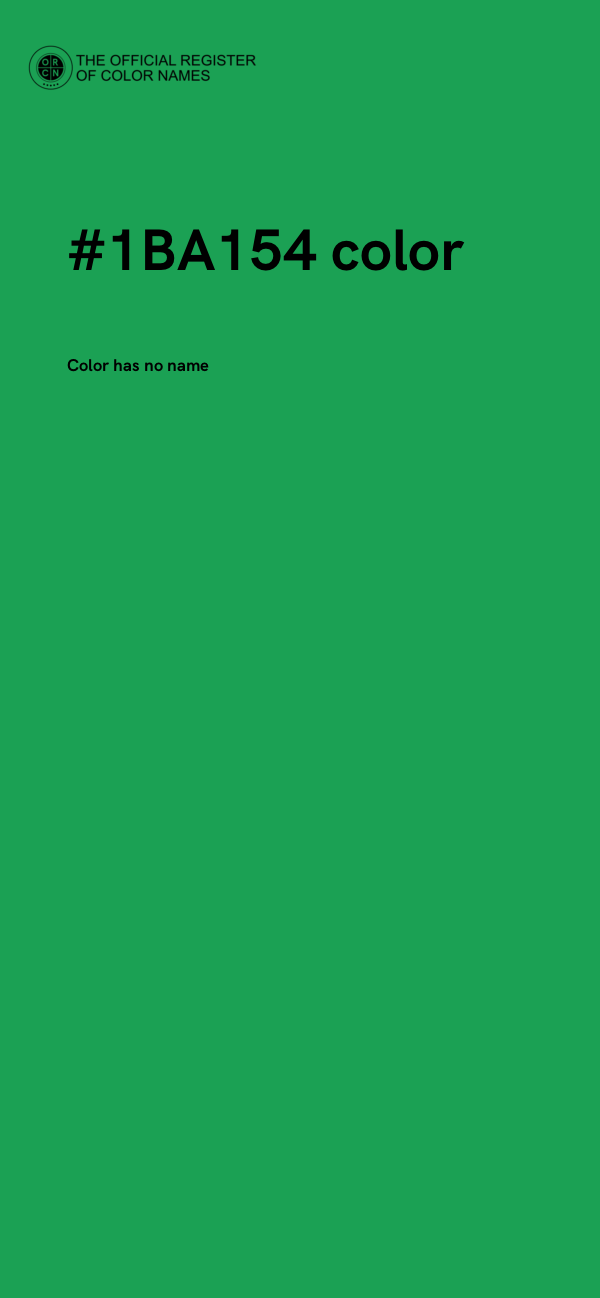 #1BA154 color image