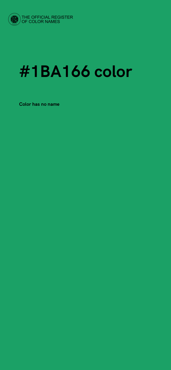 #1BA166 color image