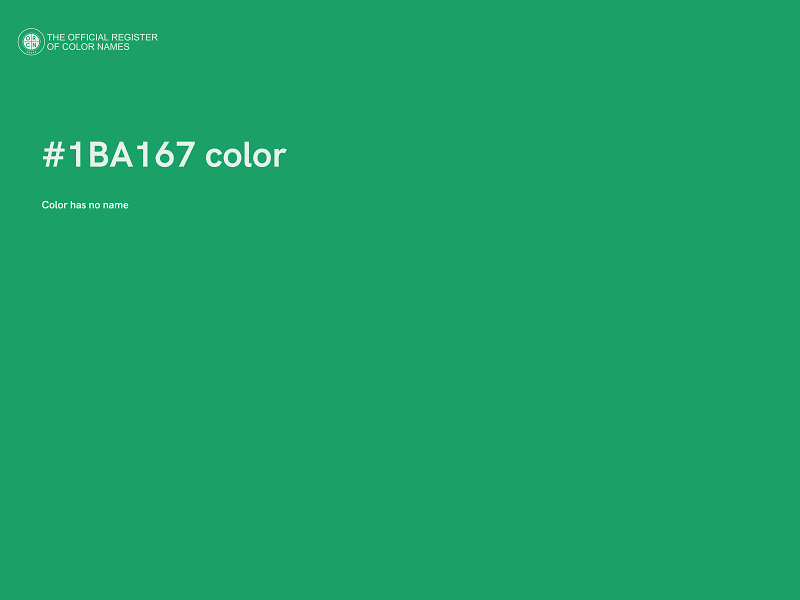 #1BA167 color image