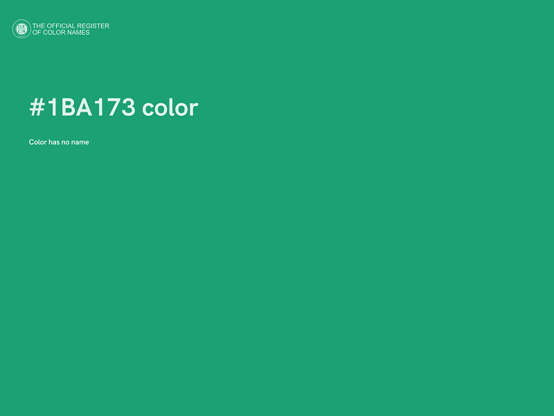 #1BA173 color image