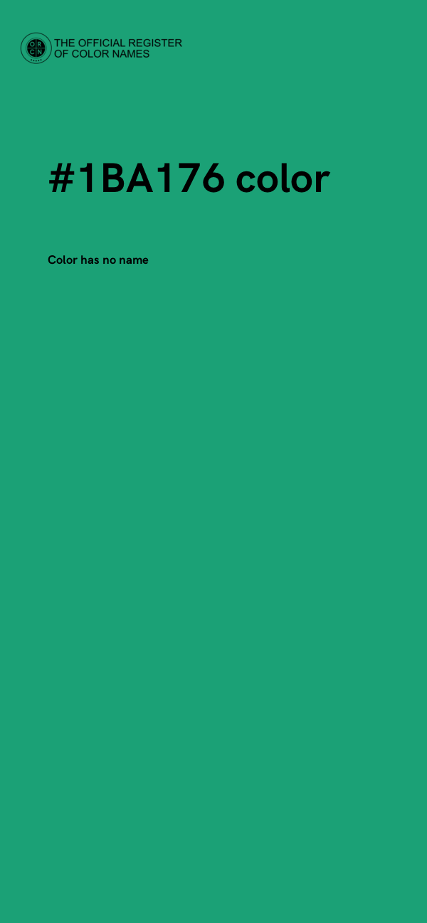 #1BA176 color image
